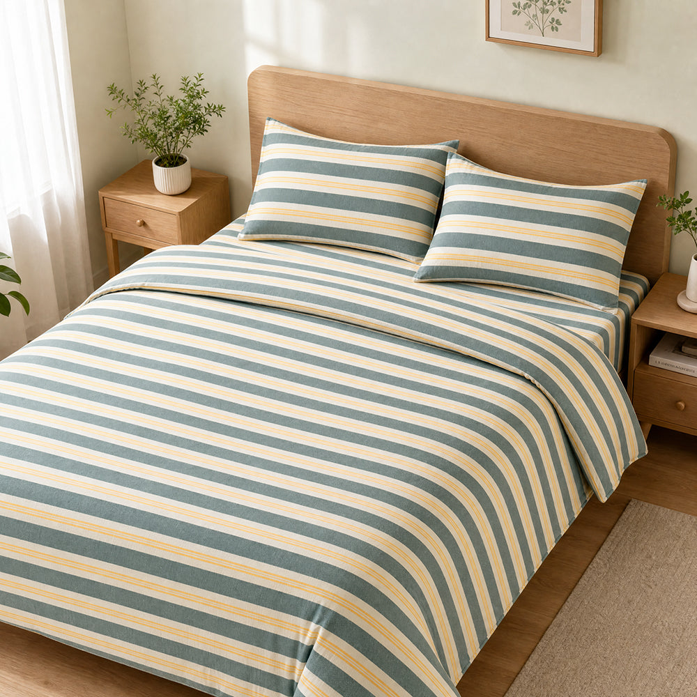 ODM Custom Washed Microfiber Fabric Gentle Skin-Friendly Touch Polyester Material for Dormitory Bedding Rental Linens and Bulk Projects - Image 3