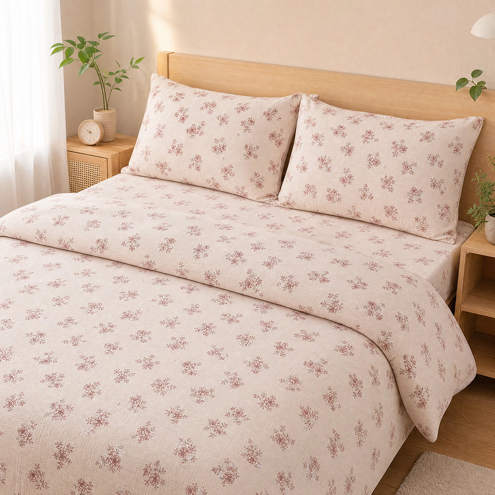 Daily Comfort Washed Microfiber Fabric Smooth Washed Hand Feel Polyester Material for Quilt Covers Bedding Sets and Home Textiles - Image 2
