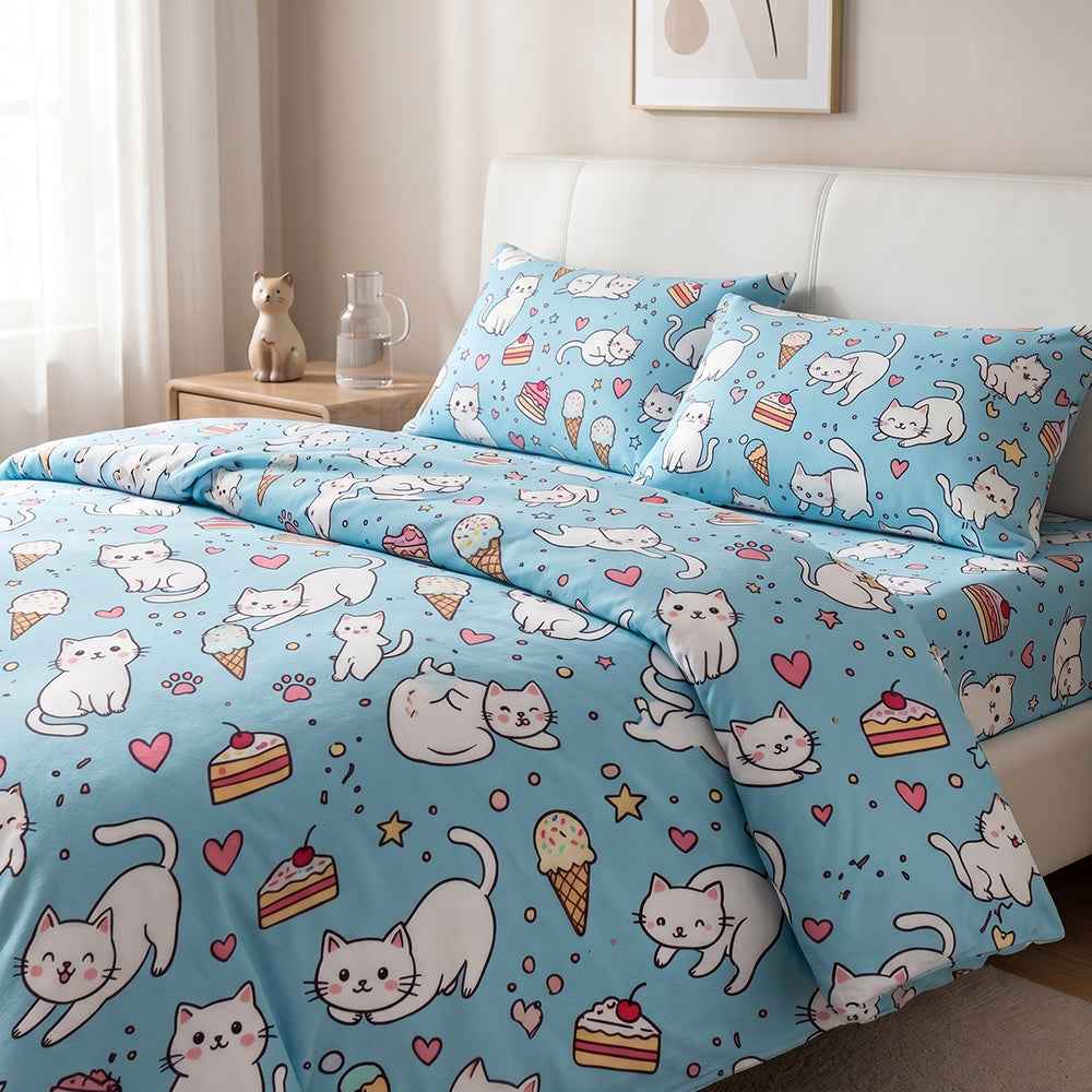 Boutique Hotel Washed Microfiber Fabric Durable Easy-Care Construction Polyester Material for Comforter Covers Flat Sheets and Fitted Sheets - Image 3