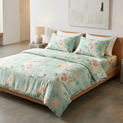 Premium China Supplier Lyocell Tencel Fabric Seamless Wide Width Solid and Printed Material for Bulk Bedding Sheets - Image 1