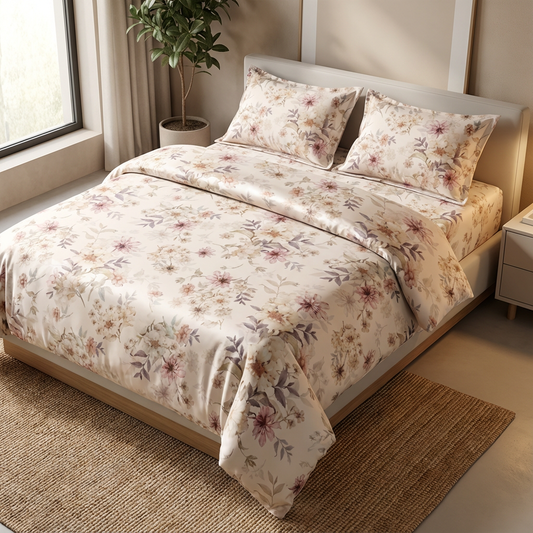 High Density Tencel Lyocell Satin Fabric Luxurious Shimmer Solid and Complex Pattern Custom Material for Premium Bedding - Image 2