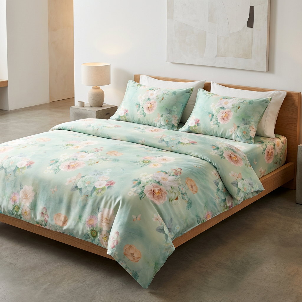 Delicate Lightweight Lyocell Tencel Custom Printed Fabric Wide Width Solid Color Stock Material for Bedding and Pajama Sets - Image 2