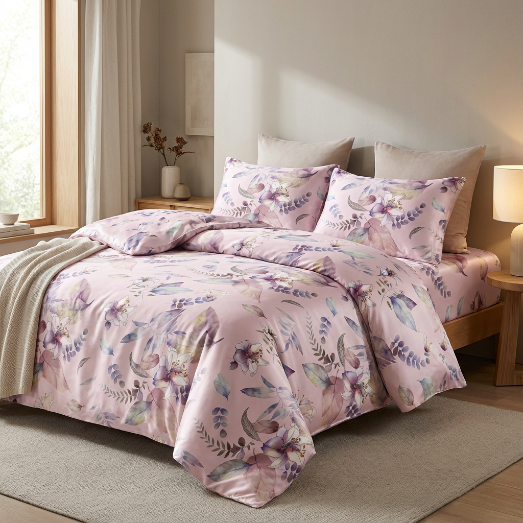 Five-Star Hotel Lyocell Tencel Bedding Fabric Luxury Solid and Exclusive Logo Print Material for Premium Sheets - Image 2