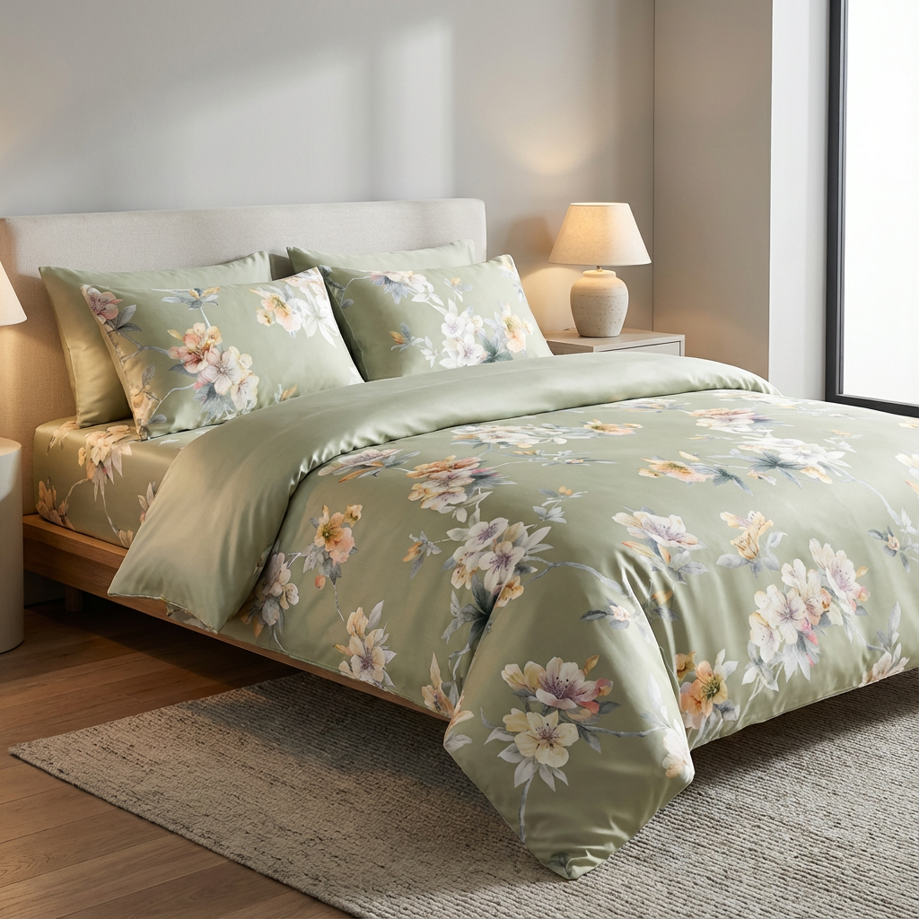 Premium Sleep Tech Tencel Lyocell Custom Printed Fabric Thermoregulation Solid Material for Sensitive Skin Loungewear - Image 2