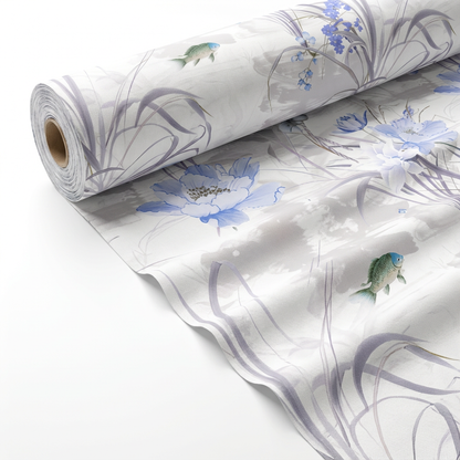 Premium Lyocell Tencel Twill Fabric Silky High Density Solid and Any Vintage Pattern Custom Material for Bed Sheets - Image 3