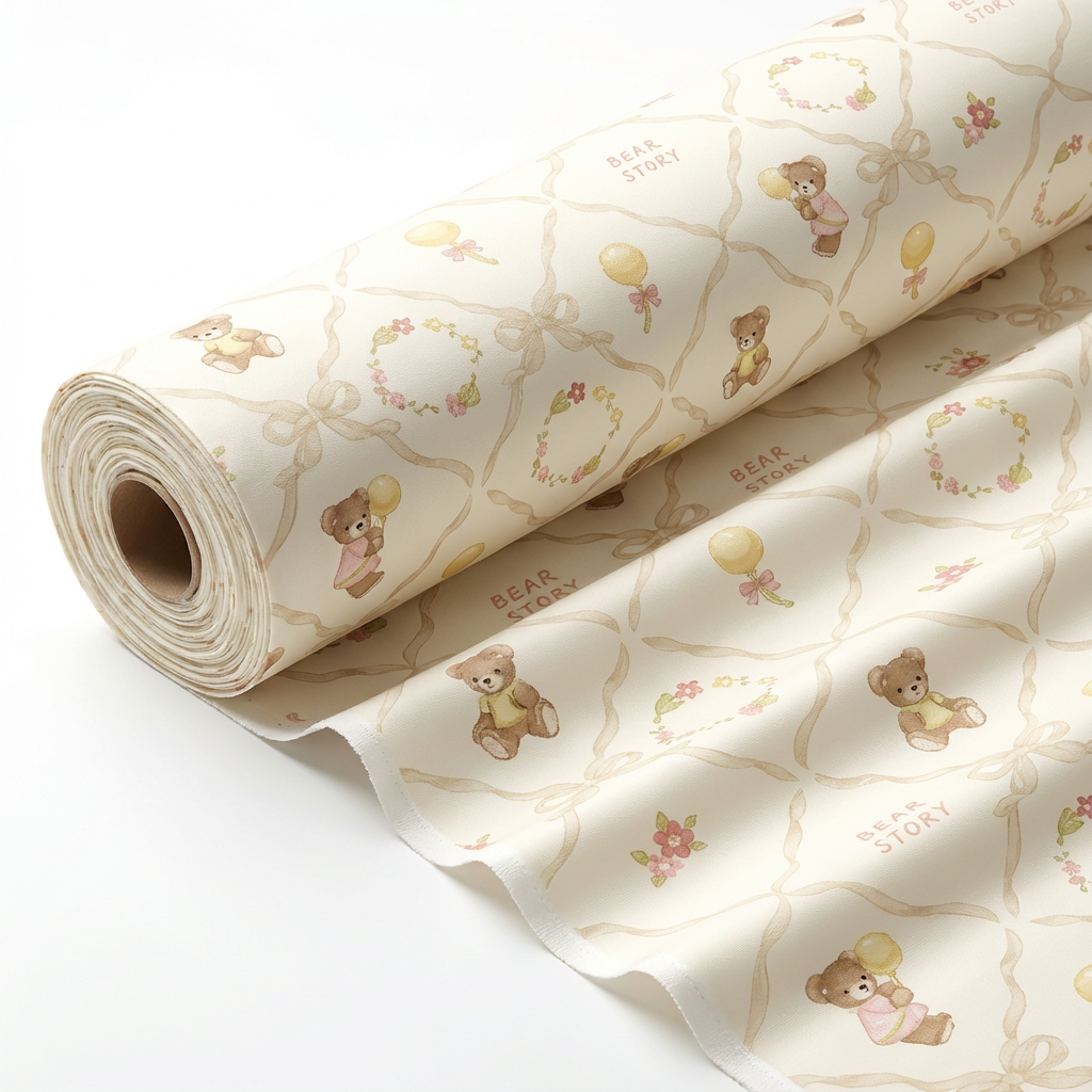 Carbon-Neutral Concept Lyocell Tencel Textile Sustainable Solid and Exclusive Botanical Pattern Custom Material for Sheets - Image 1