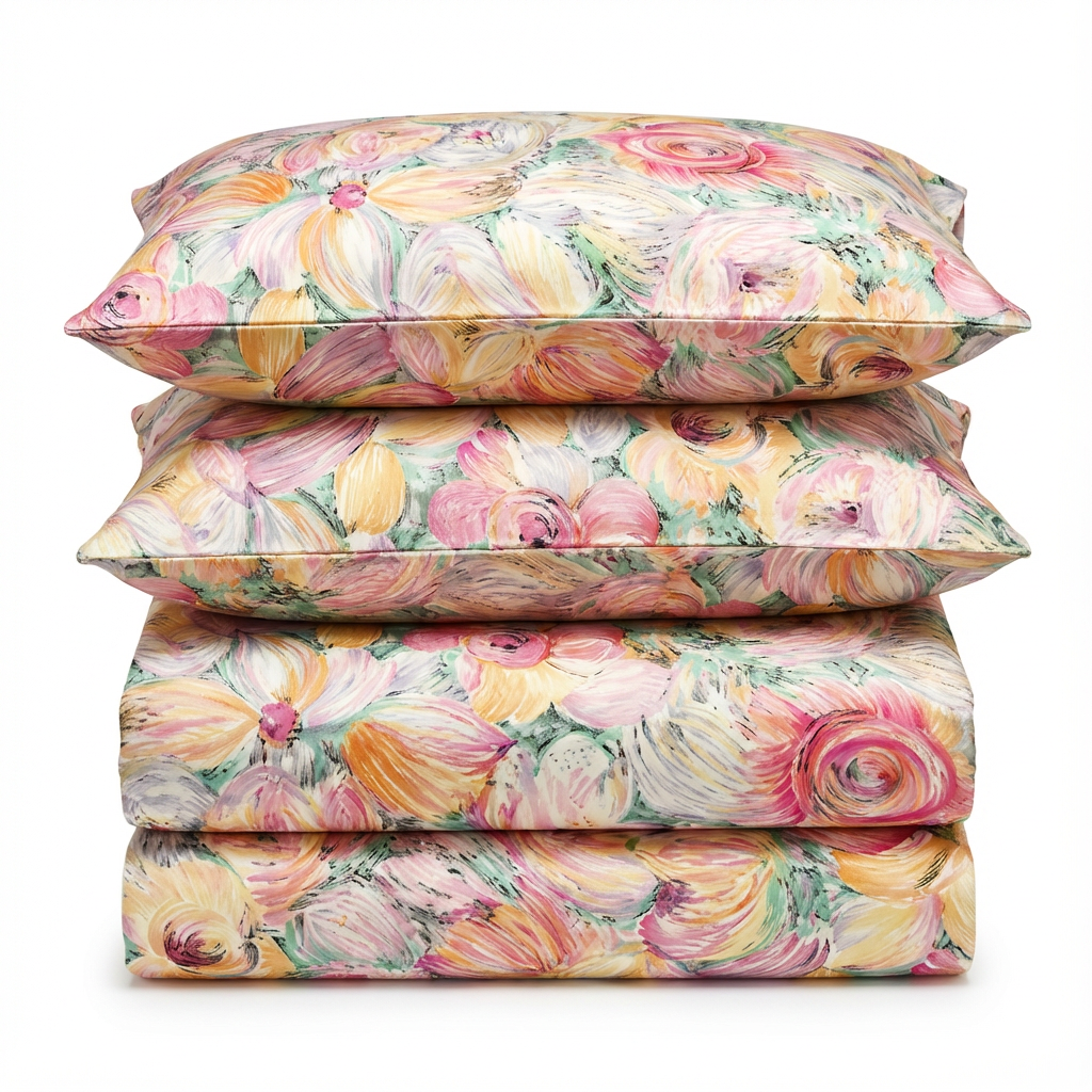 High-Precision Inkjet Printed Lyocell Tencel Fabric Perfect Replication for Any Complex Pattern Bed Sheets and Silky Pajamas - Image 3