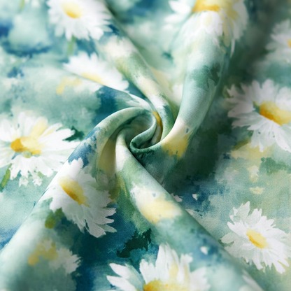 Reactive Digital Printed Tencel Lyocell Home Textile Vibrant Custom Pattern Material for Luxury Bed Linens and Homewear - Image 1