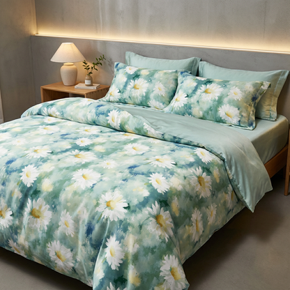 Reactive Digital Printed Tencel Lyocell Home Textile Vibrant Custom Pattern Material for Luxury Bed Linens and Homewear - Image 2