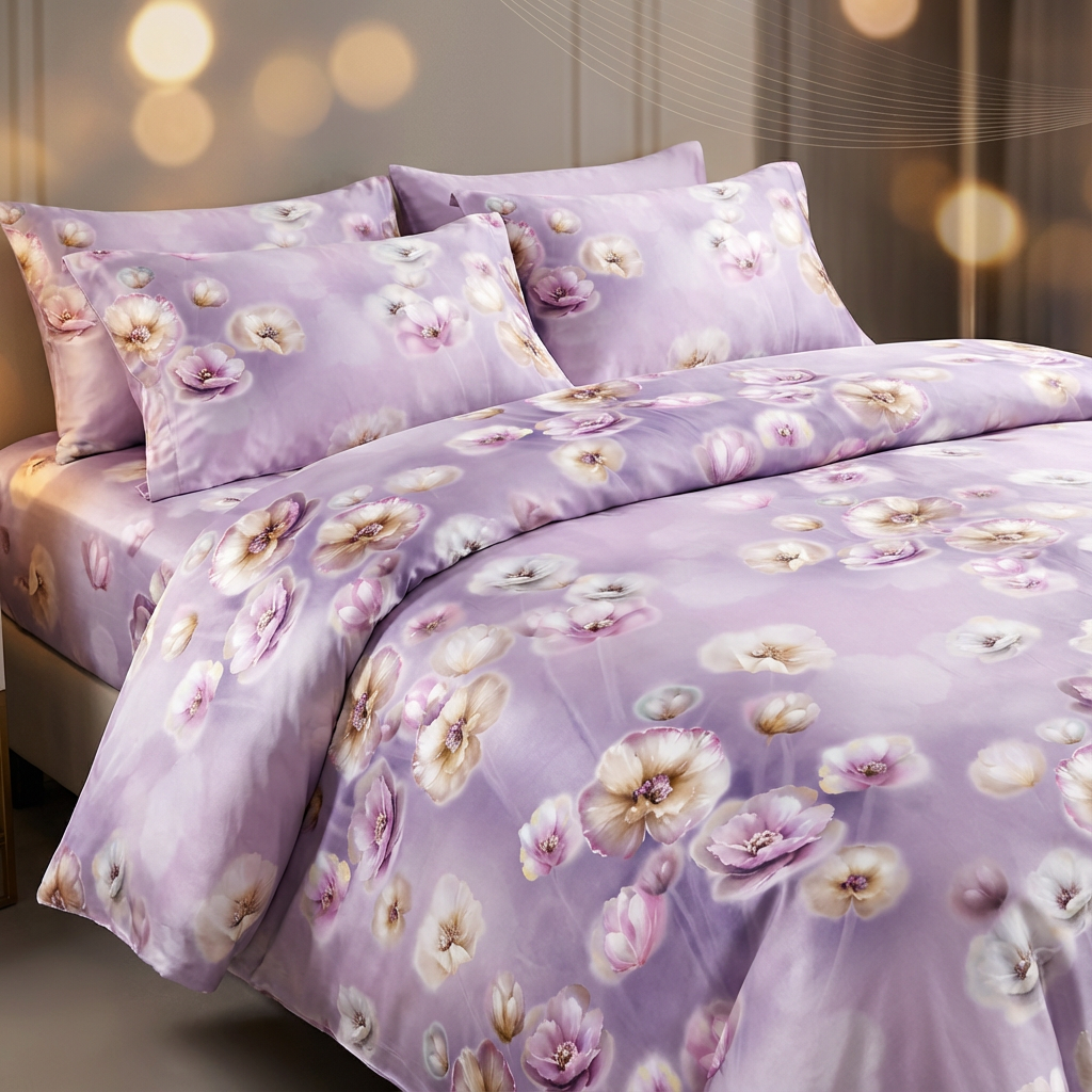 Eco Water-Based Printed Lyocell Tencel Custom Pattern Fabric Breathable Soft Touch Material for Bedding and Nightwear - Image 2