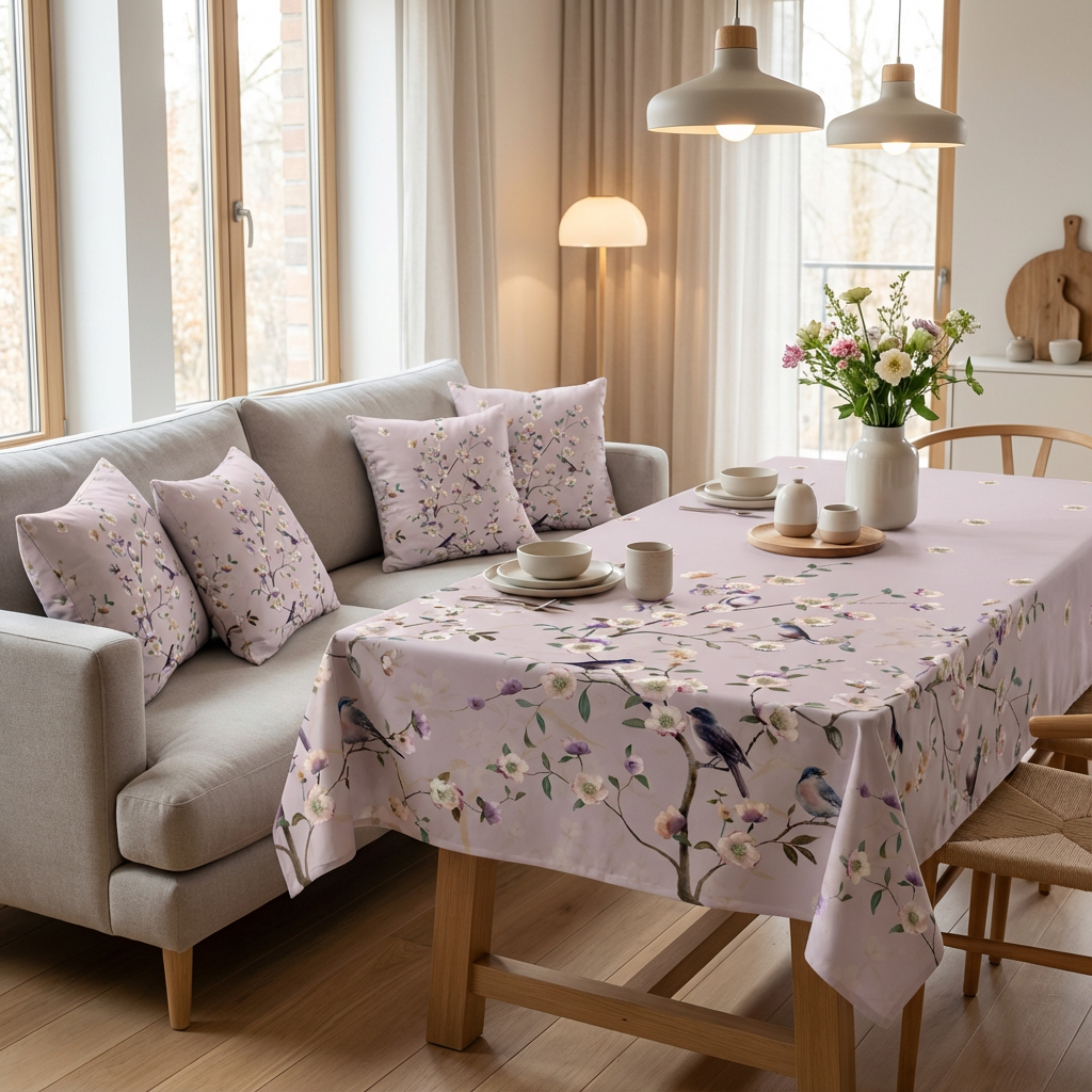 Cozy Pastoral Floral Lyocell Tencel Custom Pattern Printed Textile Gentle Low-Irritation Material for Warm Bedding Factory - Image 4