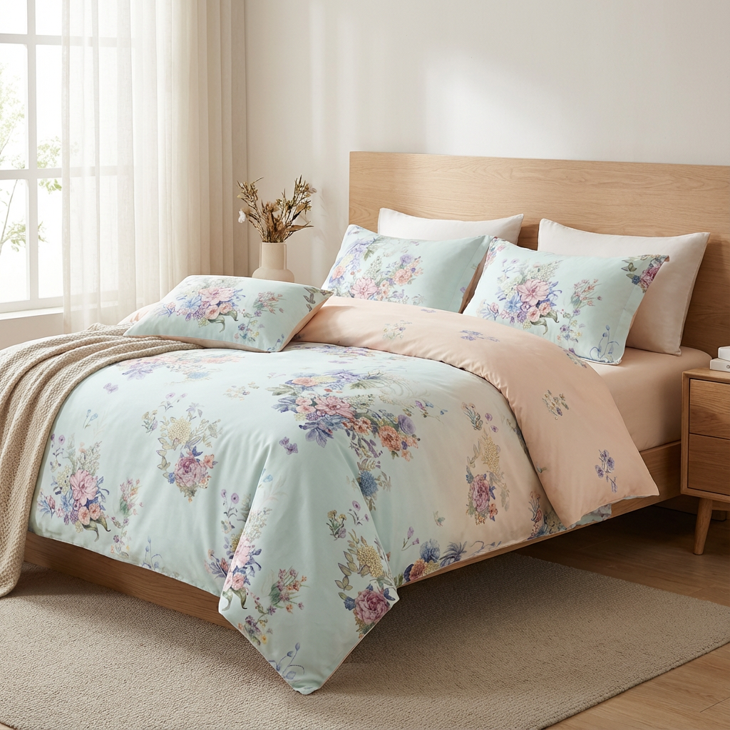 Source Factory Volume Wholesale Lyocell Tencel Printed Fabric Exclusive Brand Pattern Custom Material for High-Profit Bed Linens - Image 2
