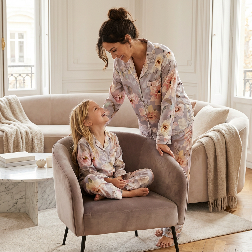 80S Ultra-Fine Modal Textile Custom Print for Premium Pajamas and 4-Piece Bedding - Image 4