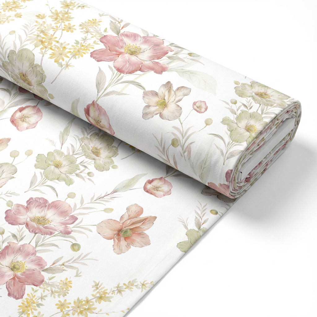 Custom Dyed and Printed Modal Blend Fabric for Sleepwear and 4-Piece Bed Linens - Image 1