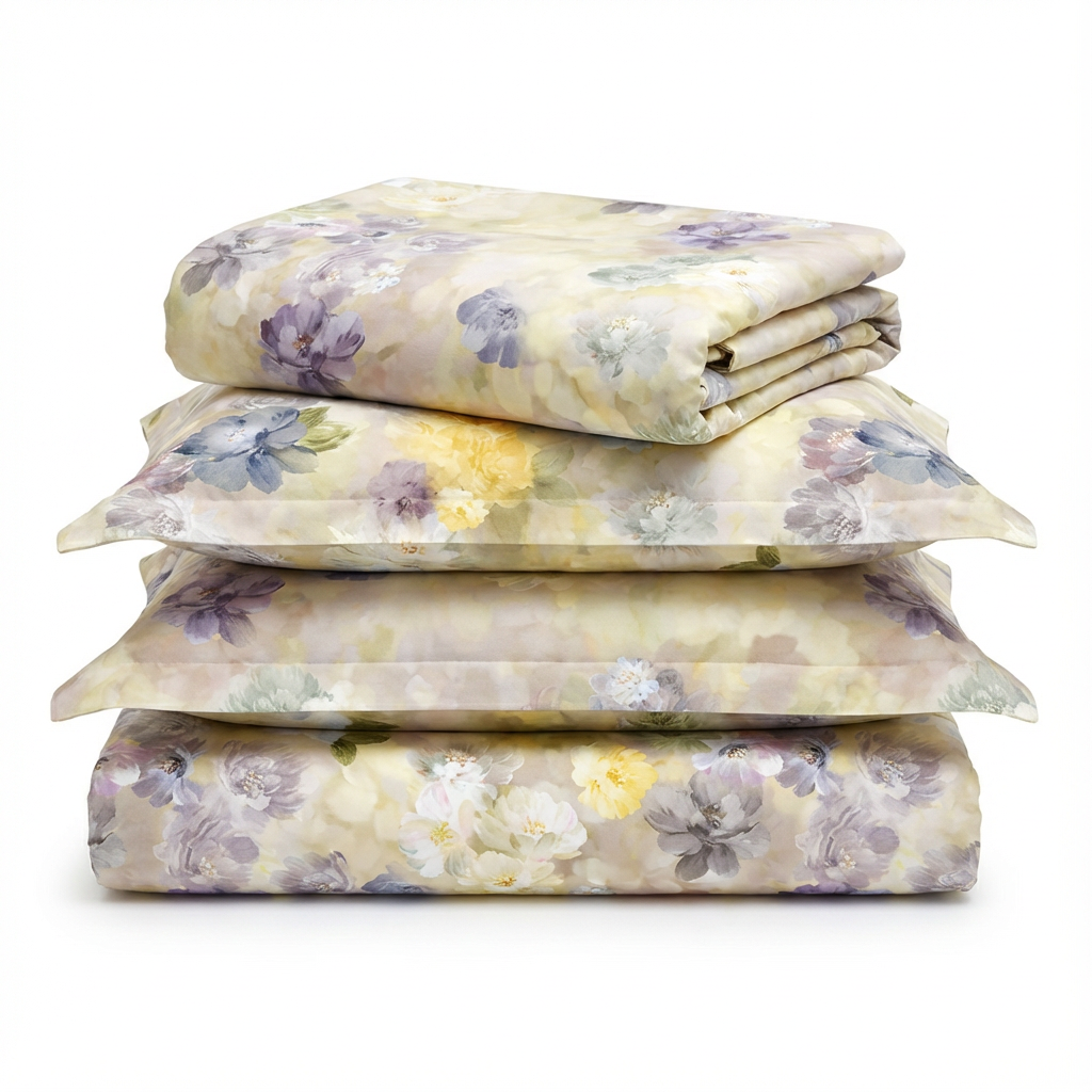 Custom Dyed and Printed Modal Blend Fabric for Sleepwear and 4-Piece Bed Linens - Image 2