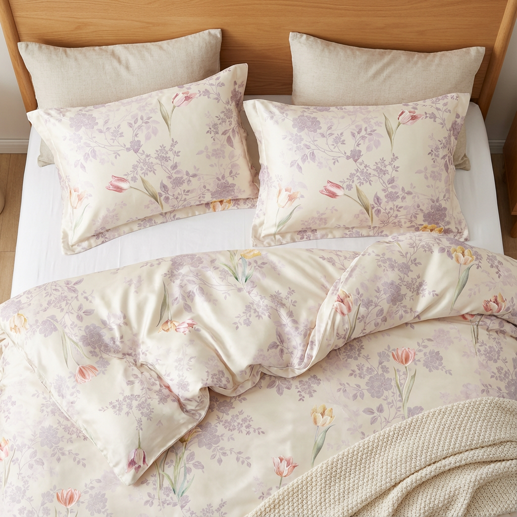 Silky Modal Home Textile 4-Piece Bedding Fabric Supports Exclusive Pattern Printing and Specification Development - Image 2