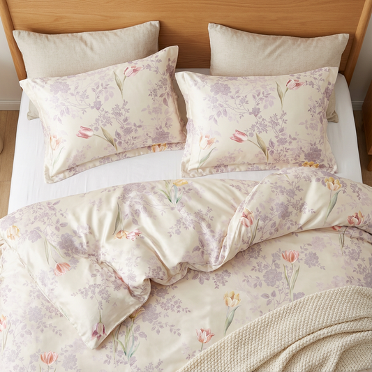 Silky Modal Home Textile 4-Piece Bedding Fabric Supports Exclusive Pattern Printing and Specification Development - Image 2
