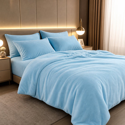 Skin-Friendly Plain Universal Size for Family Sofa Towels Flannel Fleece Fabric - Image 4