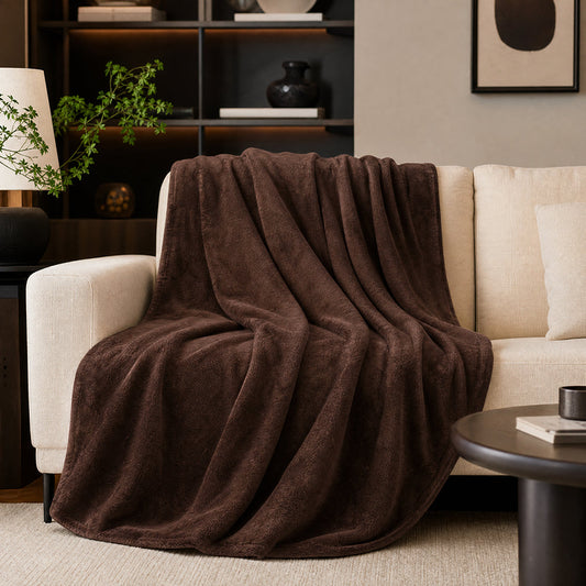 Solid Color Multi-Weight for Bedding Set and Sofa Cover Flannel Fleece Fabric - Image 1