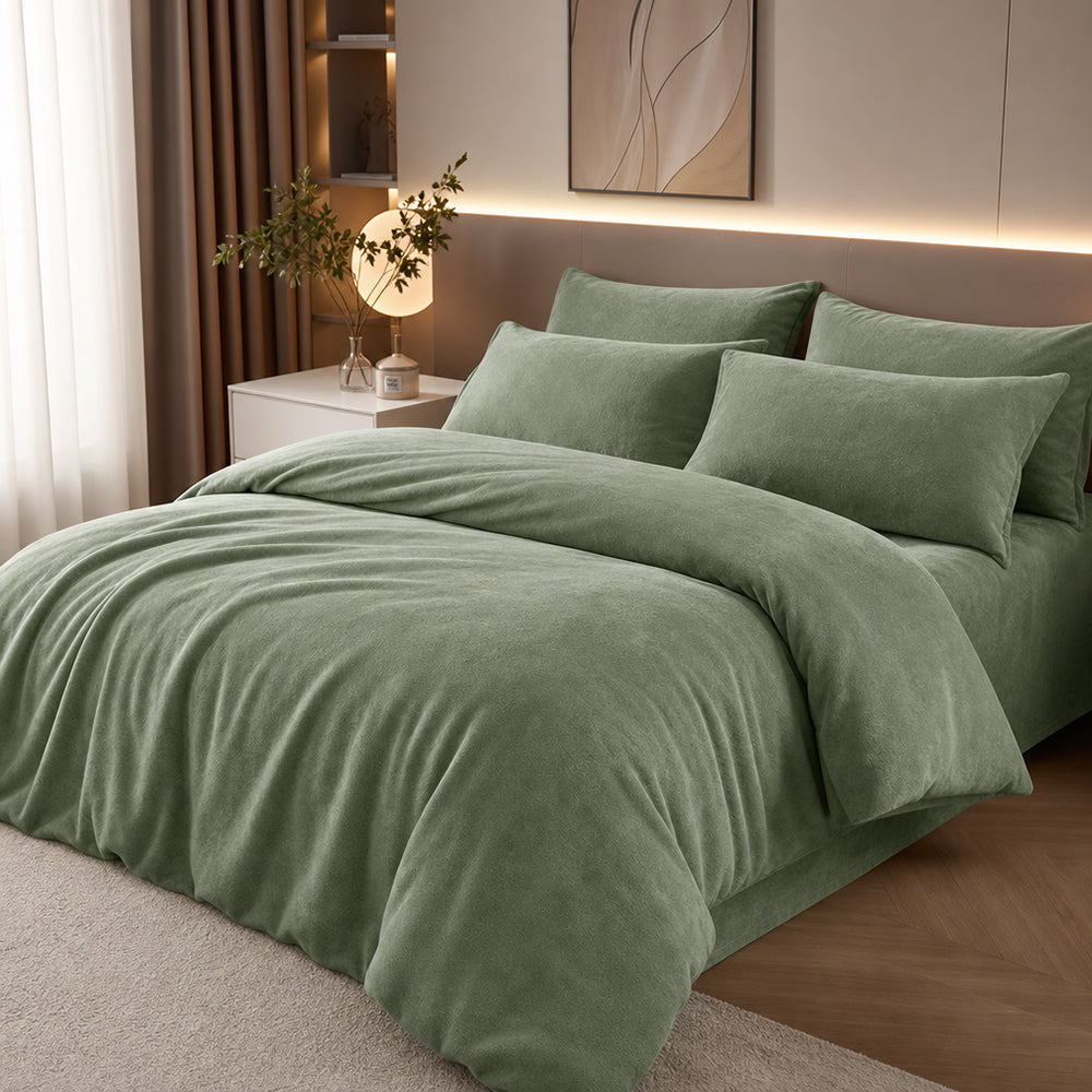 Multi-Purpose Solid Color Different Weights for Blankets and Sofa Towels Fleece Fabric - Image 3