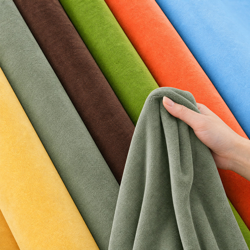 Multi-Color Various Weights for Home Textile Bedding and Sofa Slipcovers Flannel Fleece Fabric - Image 1