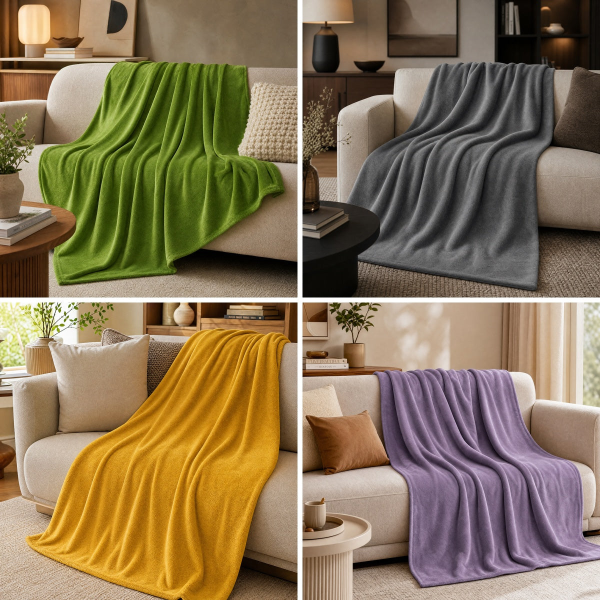Colorful Solid Multi-Weight for Sofa Towels and Bedding Sets Flannel Fleece Fabric - Image 1