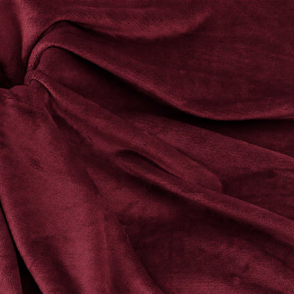 Factory Supply Solid Color Multi-Weight for Bedding and Sofa Blankets Fleece Fabric - Image 1