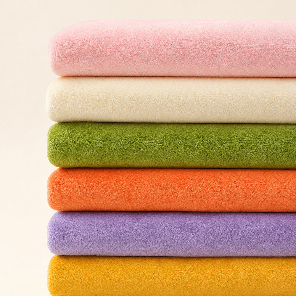Factory Supply Solid Color Multi-Weight for Bedding and Sofa Blankets Fleece Fabric - Image 2