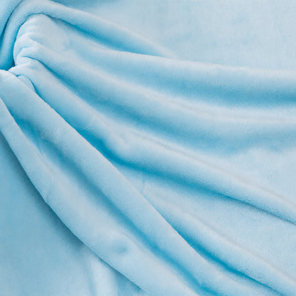 Solid Color Soft Multi-Material and Weight for Luxury Bedding and Sofa Throws Fleece Fabric - Image 1
