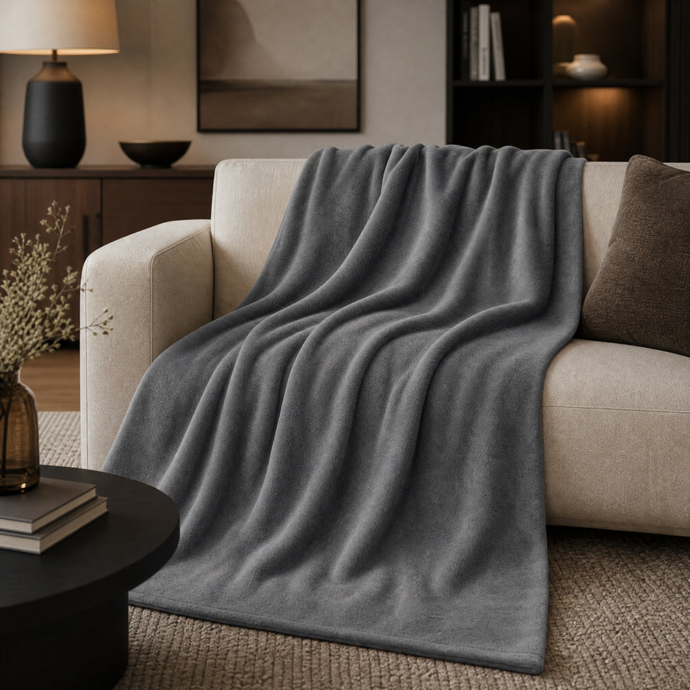 High Density Solid Color Multi-Weight for Sofa Covers and Bed Linens Fleece Fabric - Image 4