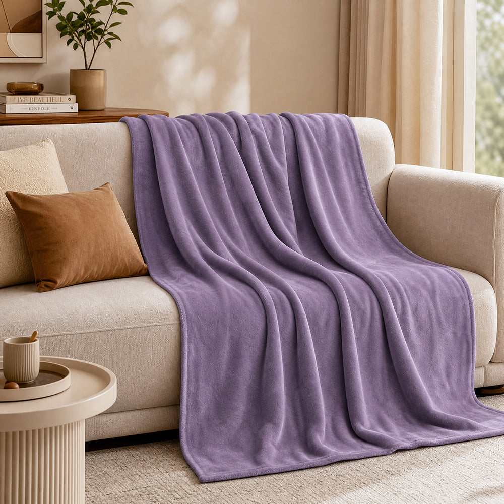 Custom Made Solid Color Multi-Specification for Blanket and Bedding Flannel Fleece Fabric - Image 1