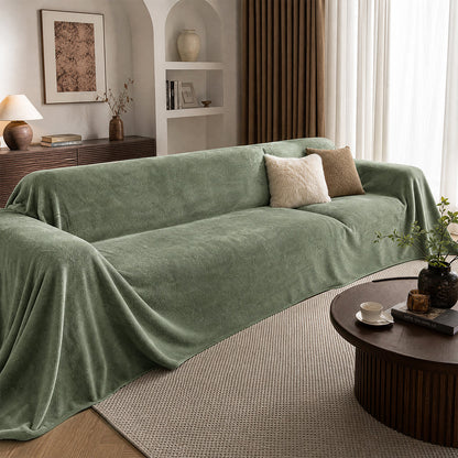 Skin-Friendly Solid Color Multi-Material for Blankets and Sofa Covers Fleece Fabric - Image 4