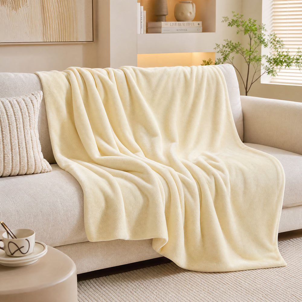 Plain Dyed Solid Color Multi-Weight for Bedding and Sofa Throws Fleece Fabric - Image 1