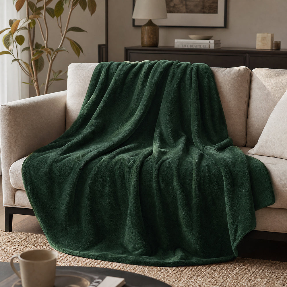 All-Season Solid Color Multi-Weight for Blankets and Bedspreads Flannel Fleece Fabric - Image 1