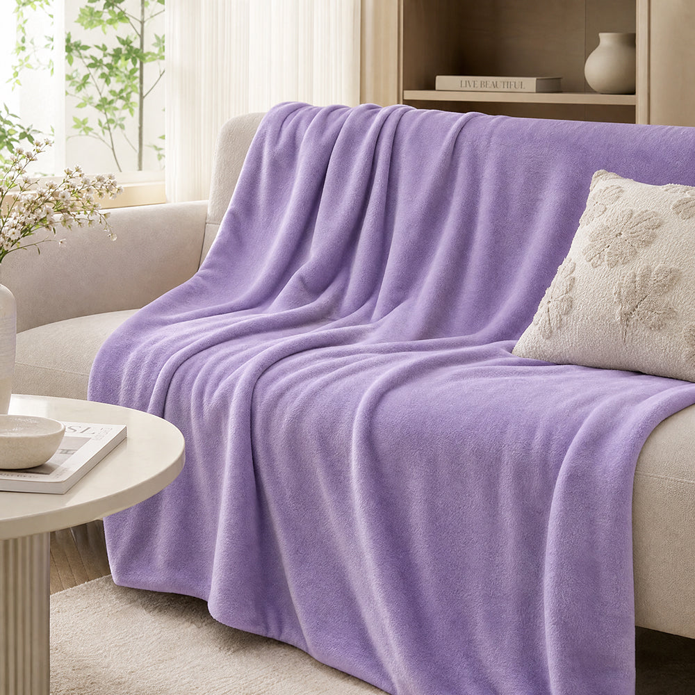 Customized Weight Solid Color Multi-Color for Microfiber Bedding Blankets Microfiber Fleece Fabric - Image 1