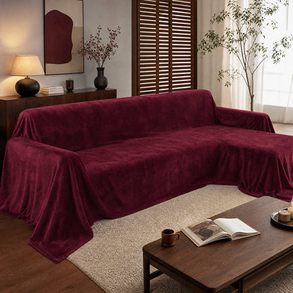 Hot Sale Solid Color Multi-Weight for Bedding Set and Sofa Slipcover Fleece Fabric - Image 2