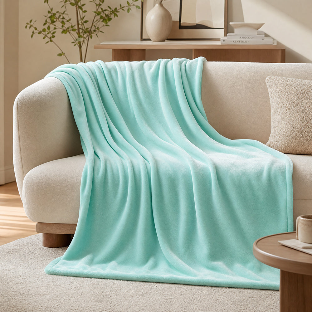 Hot Sale Solid Color Multi-Weight for Bedding Set and Sofa Slipcover Fleece Fabric - Image 3