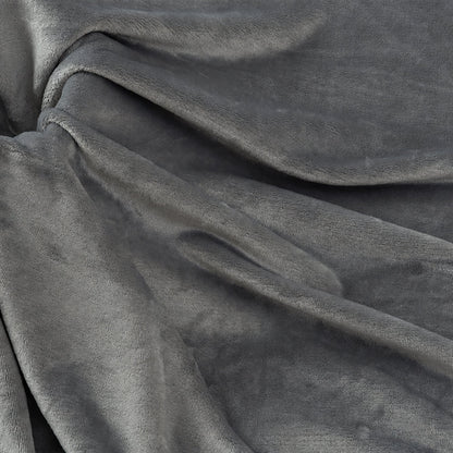 Trendy Solid Color Multi-Material and Weight for Modern Home Blankets Fleece Fabric - Image 2