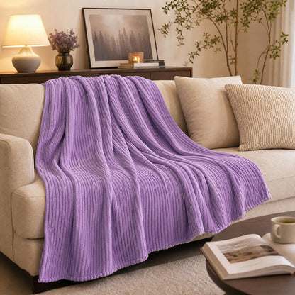 Soft Solid Roll Perfect for Cozy Bedspreads and Blankets Ribbed Flannel Fabric - Image 1