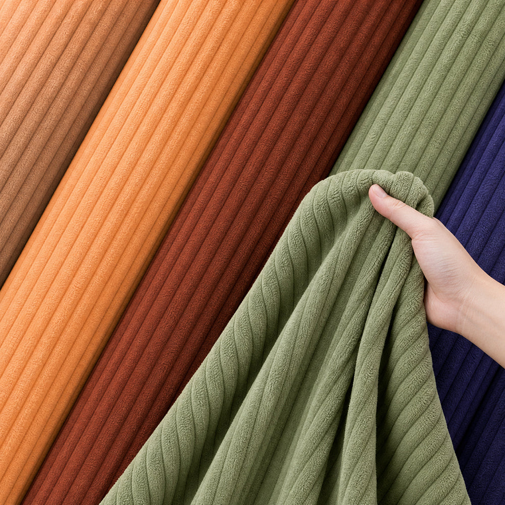 Premium Different Weights for AC Blanket Grooved Velvet Autumn Flannel Fabric - Image 1