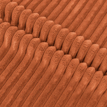 Colorfast Durable Material for Luxury Bed Set Grooved Autumn Winter Flannel Fabric - Image 2
