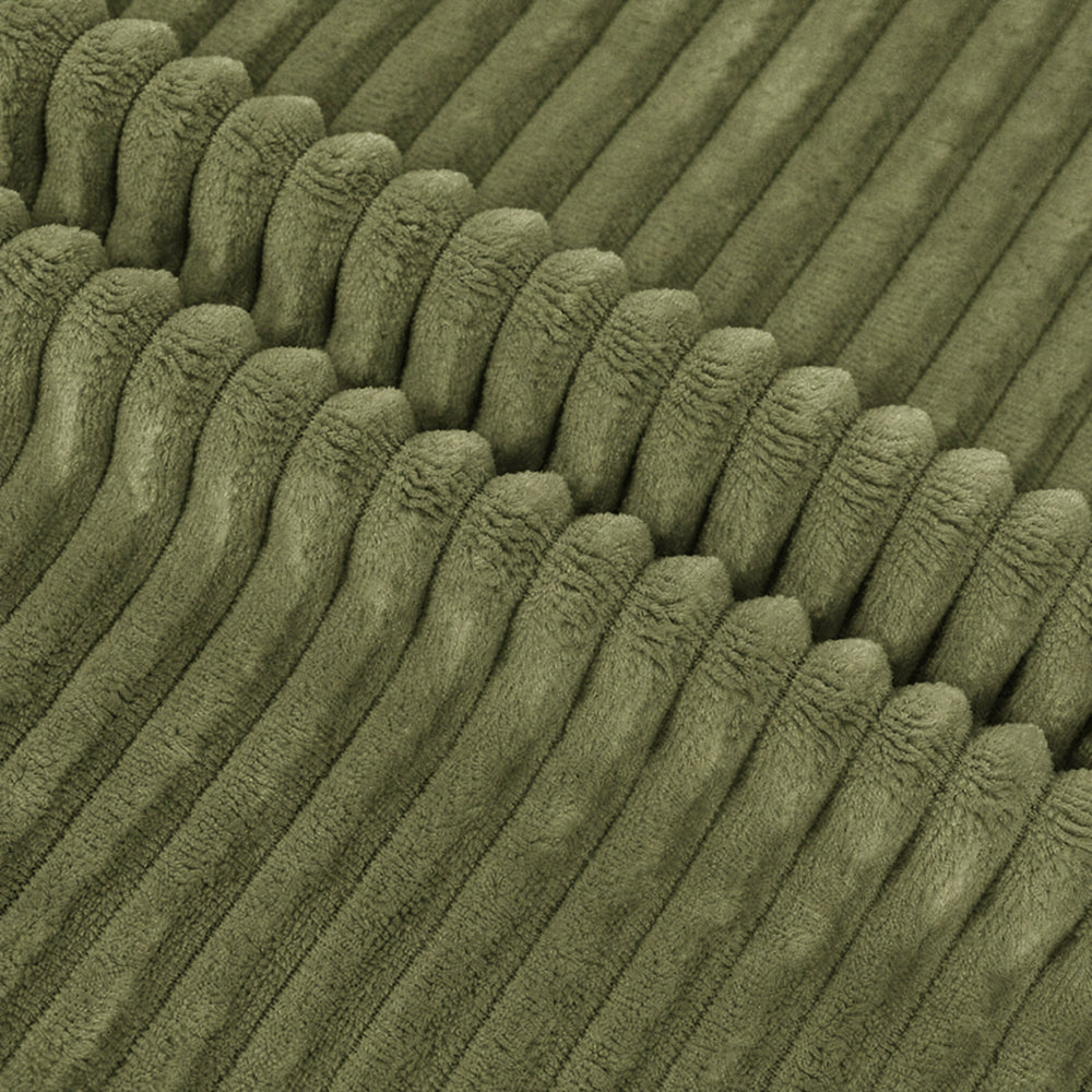 Skin-Friendly Universal Size Sheet Cloth for Family Sofa Towels Channel Ribbed Flannel Fabric - Image 2