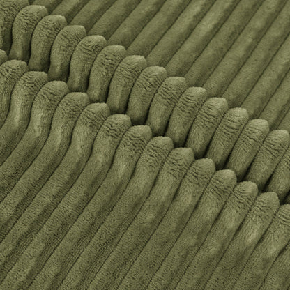 Skin-Friendly Universal Size Sheet Cloth for Family Sofa Towels Channel Ribbed Flannel Fabric - Image 2