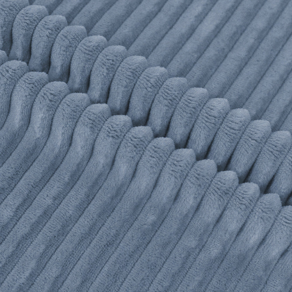 Shrink-Resistant Solid Colorfast Warm Material for Bed Sheet Quilt Linear Flannel Fabric - Image 2