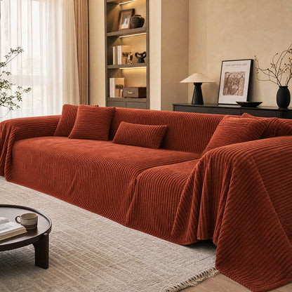 Chill-Proof Perfect Weight Material for All-Season Air Conditioning Throws Pleated Flannel Fabric - Image 4