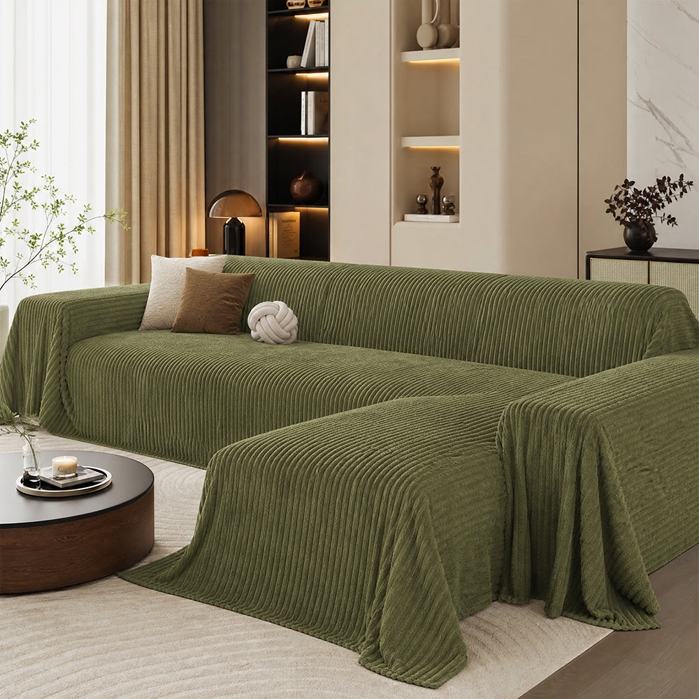Premium Grade Roll for Multi-Functional Heat-Retention Bedcover Blanket Grooved Flannel Fabric - Image 3