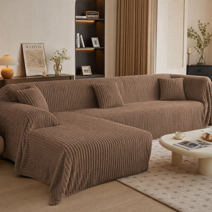 Structured Channel Solid Color Premium Velvet for Bedding Set Winter Flannel Fabric - Image 4
