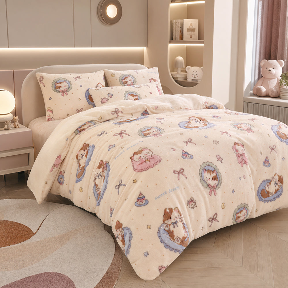 OEM/ODM Various Patterns Roll for Sofa Towel Cover Printed Coral Flannel Fabric - Image 3