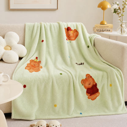 OEM/ODM Various Patterns Roll for Sofa Towel Cover Printed Coral Flannel Fabric - Image 4