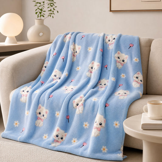 Custom Graphic Thermal Velvet Material for AC Blanket Printed Flannel Fabric - Image 1